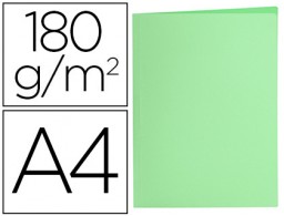Subcarpeta cartulina Liderpapel A4 verde pastel 180 g/m²